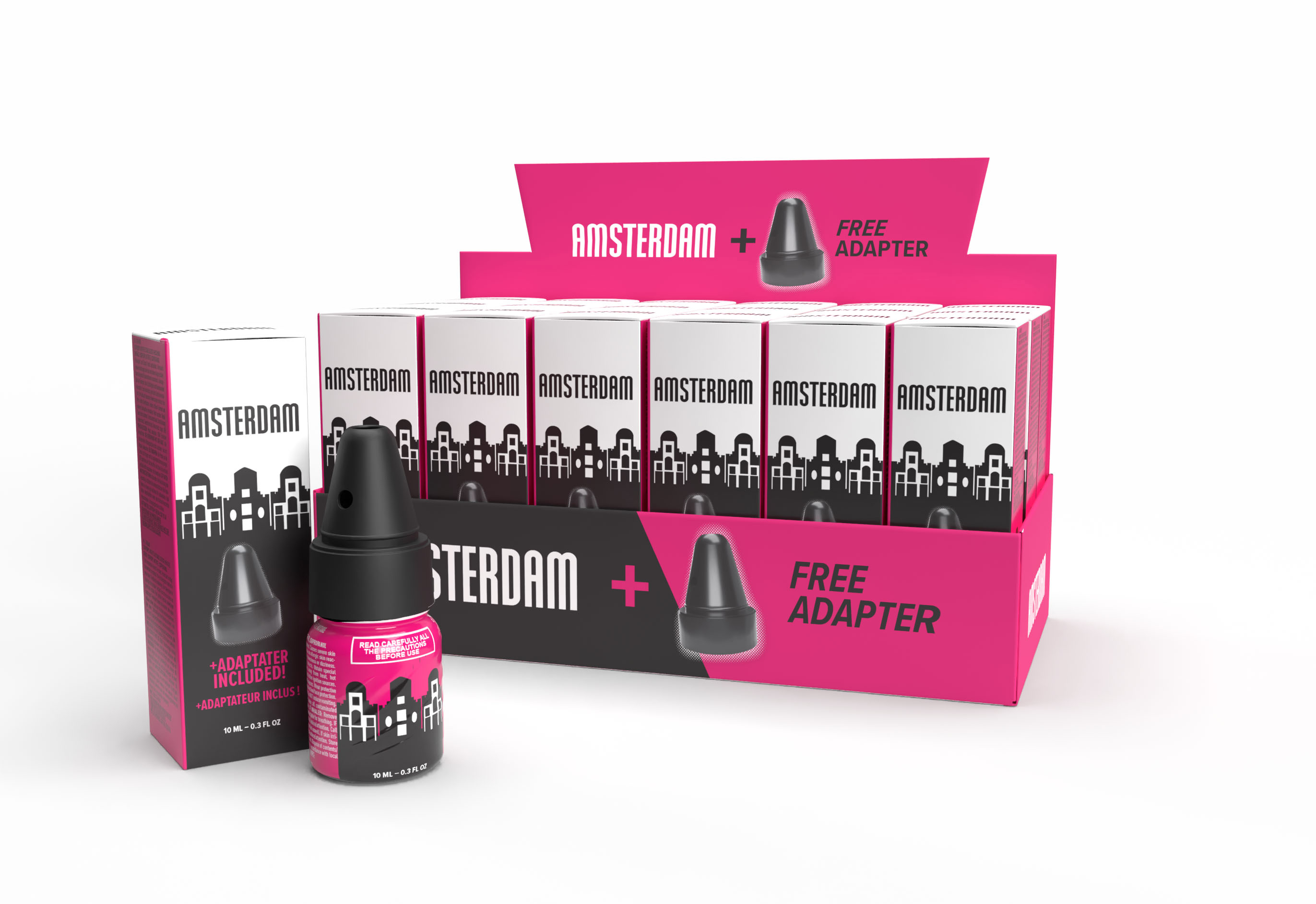 Expositor Amsterdam With Adapter — bandeja 18 unidades