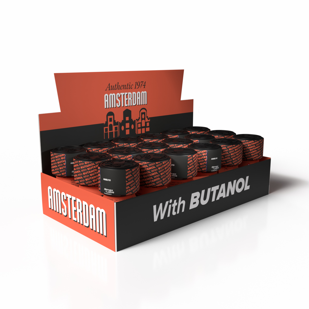 Expositor Amsterdam With Butanol — bandeja 18 unidades